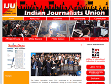 Tablet Screenshot of indianjournalistsunion.org